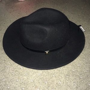 Faux Leather band Fedora