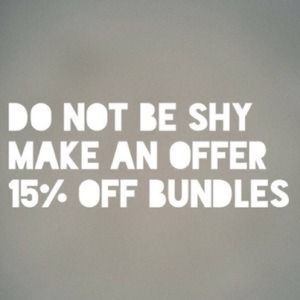 15% off bundles of 2 items.