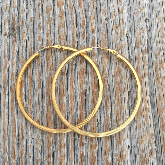 Express Gold Hoop Earrings!