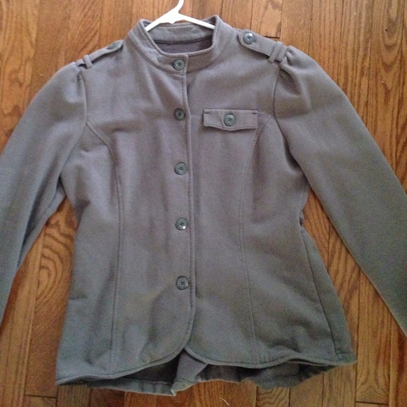 Grey button up jacket