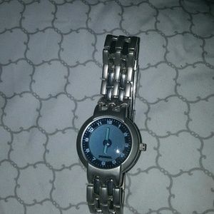 Silver Fossil watch. Never worn. Needs battery!