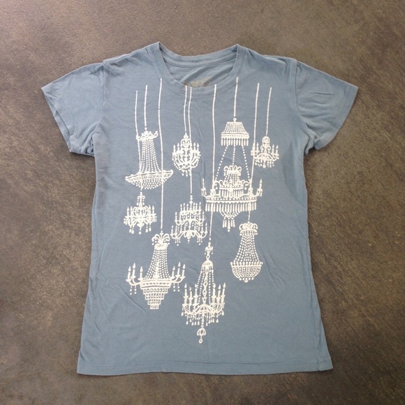 Tops - Graphic tee with chandeliers!