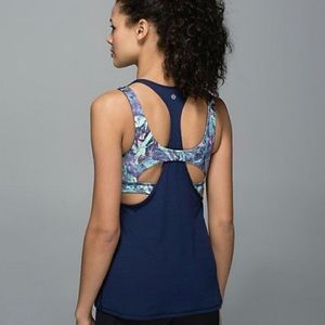 Lululemon Navy & Iridescent All Sport Tank Top