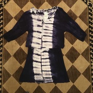 Navy Tie dye dress