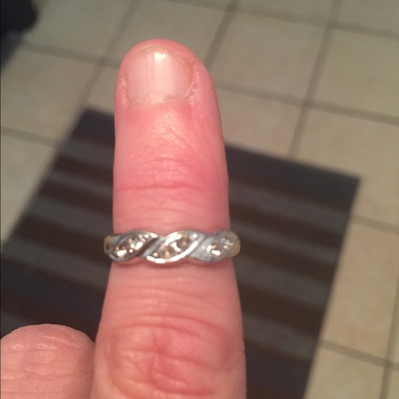 Gold and silver ring
