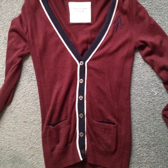 Maroon cardigan