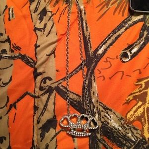 Rock Rebel brass knuckle necklace