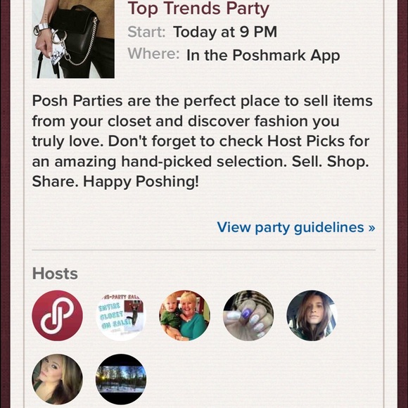 Hosting my first Posh Party 2/08/16! Top Trends!💖 - Picture 2 of 2