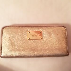 Michael Kors gold wallet