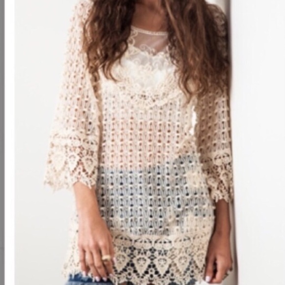 The Charice Lace Tunic - Picture 2 of 3