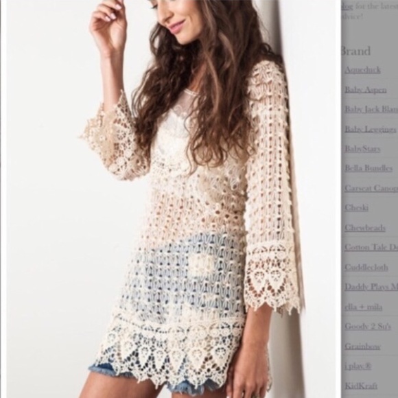 The Charice Lace Tunic - Picture 1 of 3