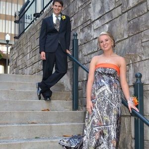 Camo prom dress