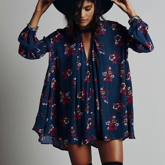 Free People Dresses & Skirts - Free people retro floral tree swing dress