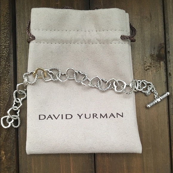 David Yurman Cable Heart Link Bracelet
