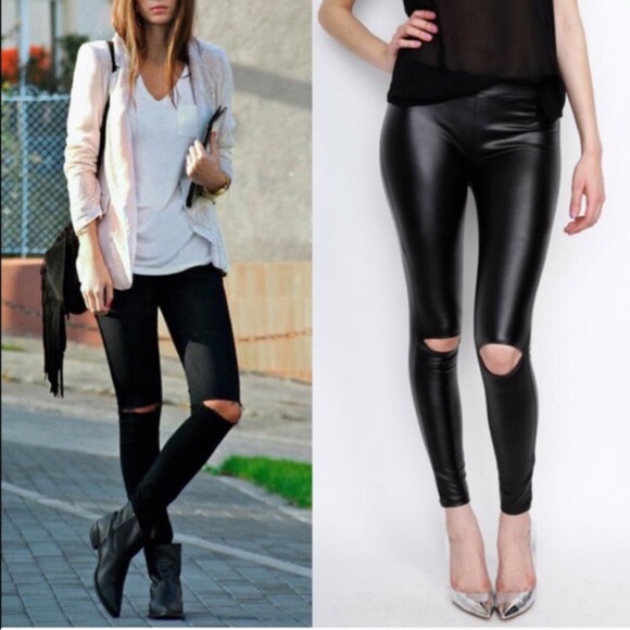 Bellanblue Pants - 🆕MCKINNLEY cut out slick leggings - BLACK