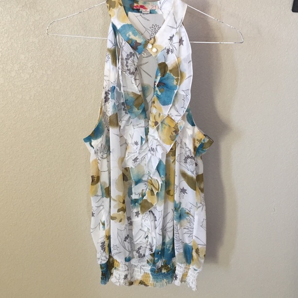 Blouse with ruffle - Picture 1 of 3