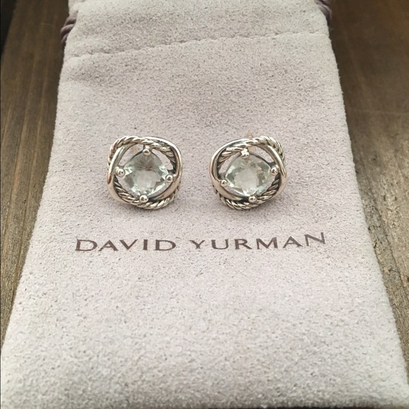 David Yurman Prasiolite Infinity Earrings