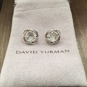 David Yurman Prasiolite Infinity Earrings