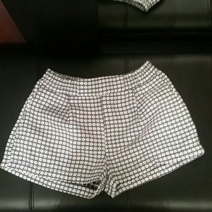 Black and White Shorts