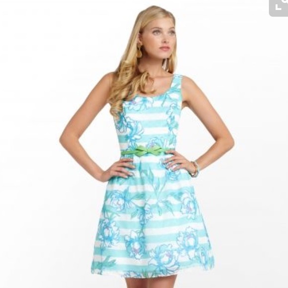 Lilly Pulitzer posey dress in shorely blue