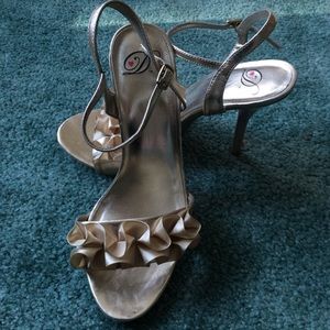 Gold Metallic Heels