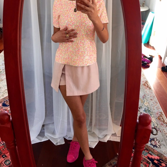 Beaded pastel colored shirt