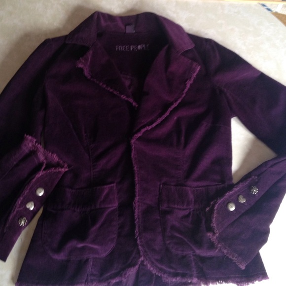 Free people purple jacket Clearance
