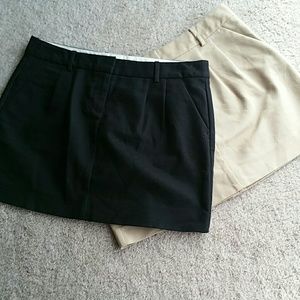 Black and/or Khaki Mini Skirts