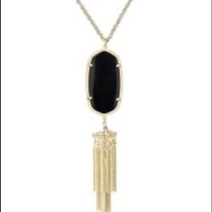 Kendra Scott Rayne Black & Gold Necklace