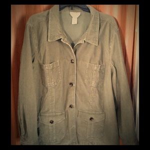 Spring jacket/blazer camo green from talbots.