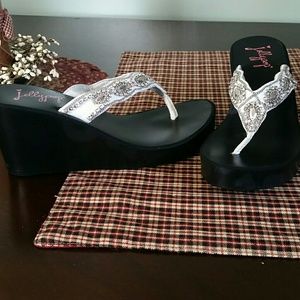 Jelly pop wedge heel