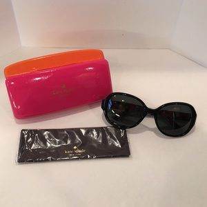 Kate Spade Cymone Black Polarized Sunglasses