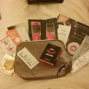 *RESERVED* Gold Makeup sample bag!!