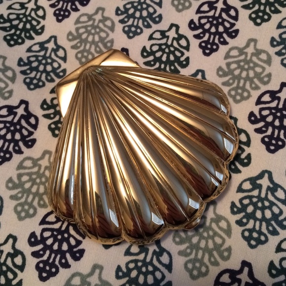 Gold Metallic Lilly Pulitzer Compact Mirror