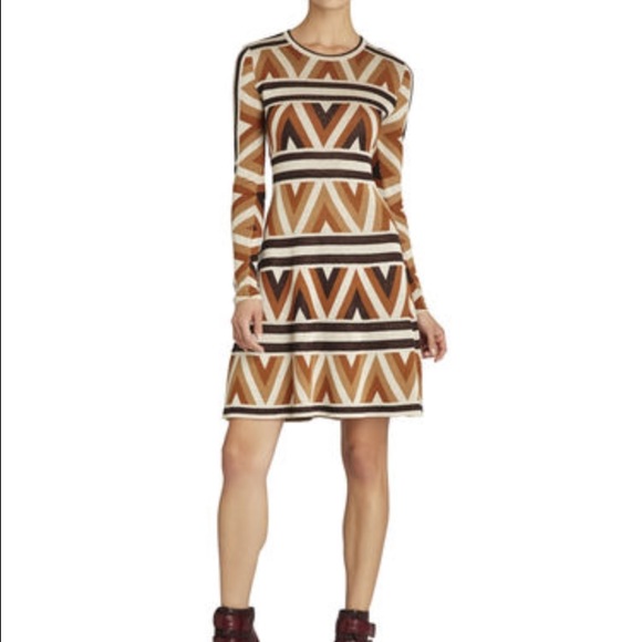 Bcbg malina zig zag dress xs - Picture 2 of 4