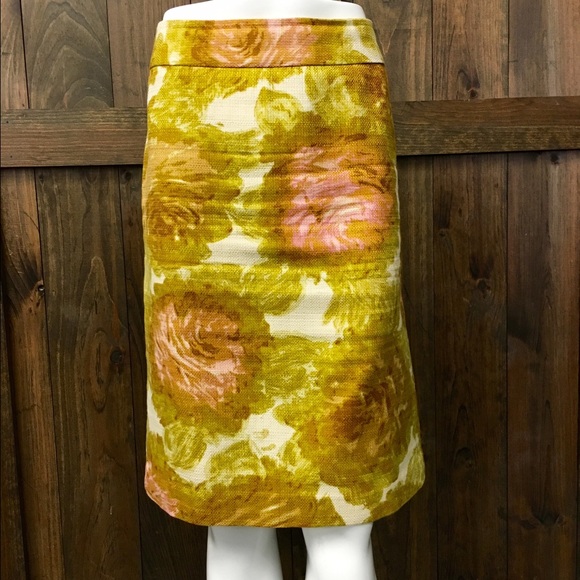 Talbots large floral print skirt