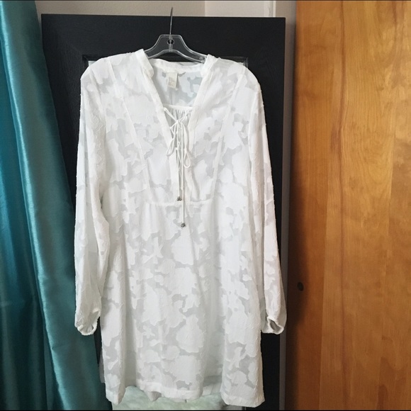 H&M sheer tunic/swimsuit cover-up NWOT