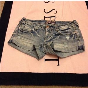 Denim shorts