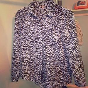 Juicy Couture Leopard Print Button Down Shirt