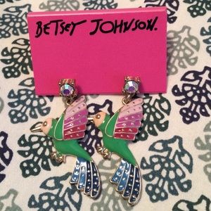 Betsey Johnson Hummingbird Earrings