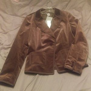Brown velvet jacket