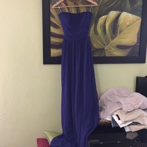 Dark purple chiffon maxi dress