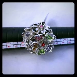 Swarovski Crystal ring size 9
