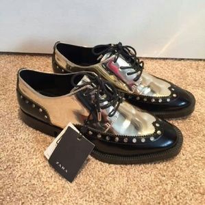 ZARA leather Oxford