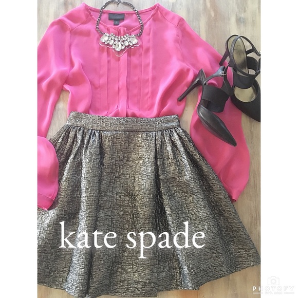 kate spade Dresses & Skirts - ⛔️SOLD⛔️ Kate Spade Metallic Skirt