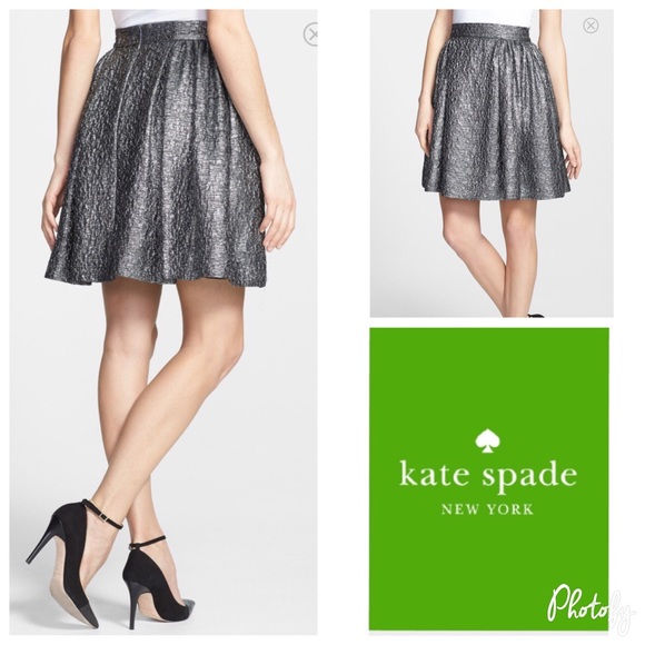 ⛔️SOLD⛔️ Kate Spade Metallic Skirt - Picture 2 of 3
