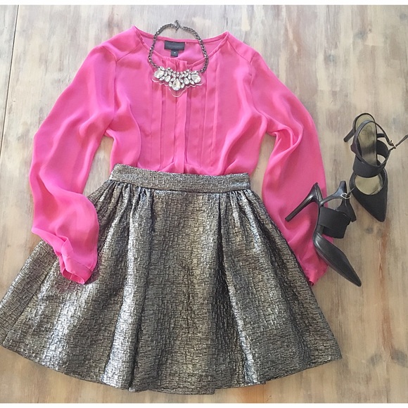 ⛔️SOLD⛔️ Kate Spade Metallic Skirt - Picture 3 of 3