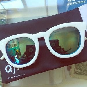 QUAY AUSTRALIA White sunglasses.