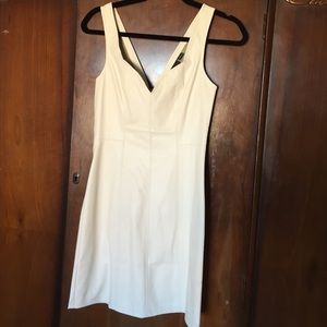 LIKE NEW WHITE LEATHER MINK PINK DRESS SIZE SMALL