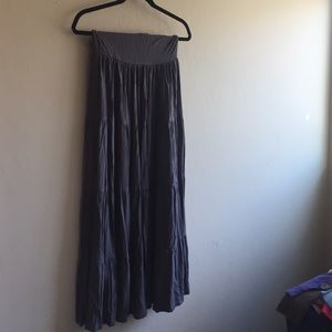 Grey maxi skirt